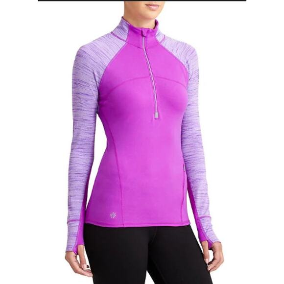 Athleta Running Wild Half Zip Pullover - Jazzy Purple - ST - Picture 1 of 5
